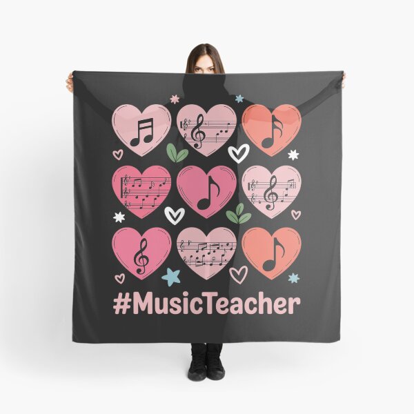 Item preview, Valentine's Day Music Teacher Musical Notes Hearts Musician designed and sold by BlassmausArt.