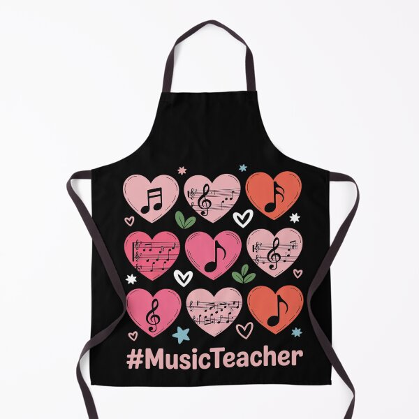 Item preview, Valentine's Day Music Teacher Musical Notes Hearts Musician designed and sold by BlassmausArt.