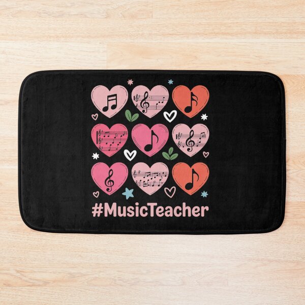 Item preview, Valentine's Day Music Teacher Musical Notes Hearts Musician designed and sold by BlassmausArt.