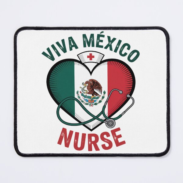 Item preview, Mexico Nurse Independence Day Mexican Nursing Heart designed and sold by BlassmausArt.
