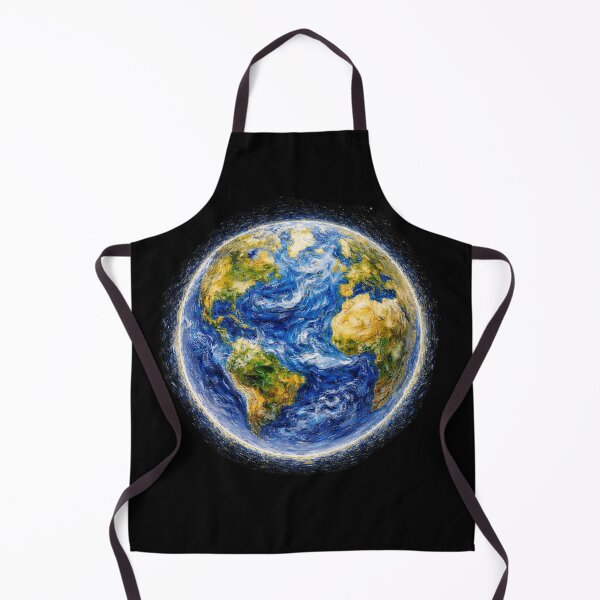 Item preview, Artistic Earth design in expressive brushstroke style with vibrant colors and rich texture designed and sold by TialCorner.