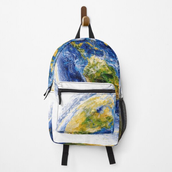 Item preview, Artistic Earth design in expressive brushstroke style with vibrant colors and rich texture designed and sold by TialCorner.