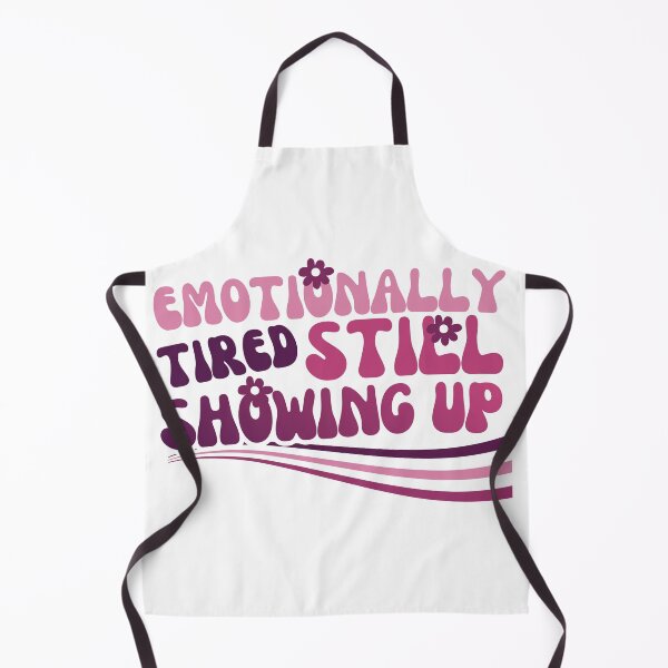 Item preview, Emotionally Tired Still Showing Up - Burnout Retro Floral Design designed and sold by LAJdesigns.