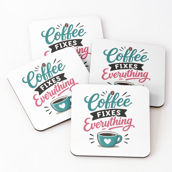 Item preview, Coffee Fixes Everything – Funny Coffee Mood designed and sold by Gift Phrase Studio.
