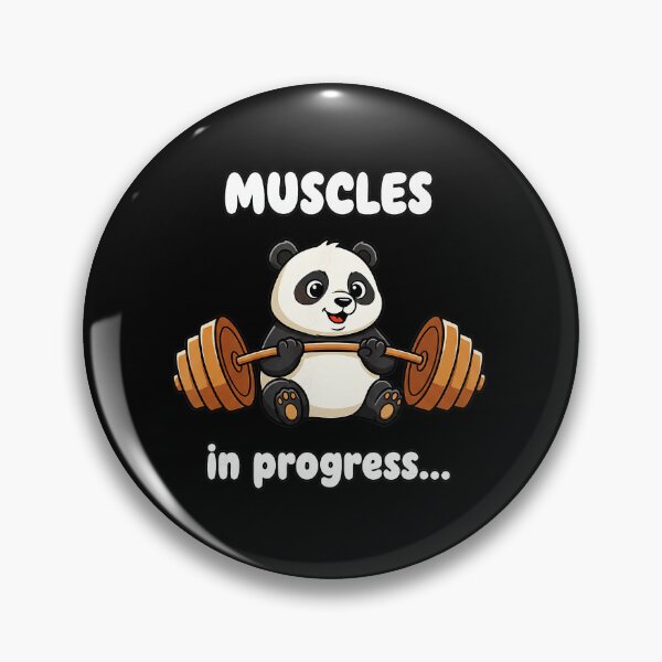 Item preview, Muscles in Progress Panda Gym Workout  designed and sold by eliramaison.