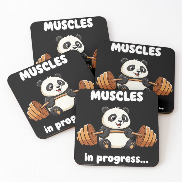 Item preview, Muscles in Progress Panda Gym Workout  designed and sold by eliramaison.