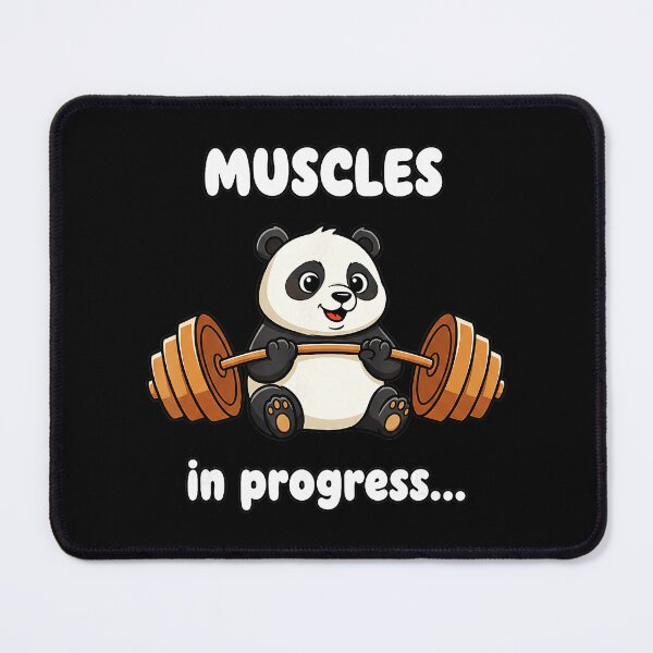 Item preview, Muscles in Progress Panda Gym Workout  designed and sold by eliramaison.