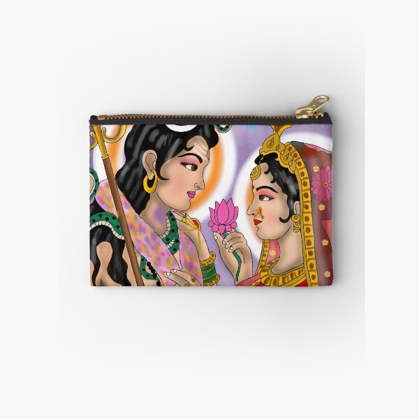 Item preview, Shiva Parvati Artwork – Divine Hindu Couple Spiritual Illustration designed and sold by Harshit_Digital_Arts.