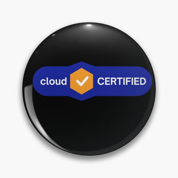 Item preview, Cloud Certified associate badge Design | AWS colors | Stickers, T-Shirts, Mugs, Backpacks, Pins, Notebooks & More designed and sold by I am Certified.