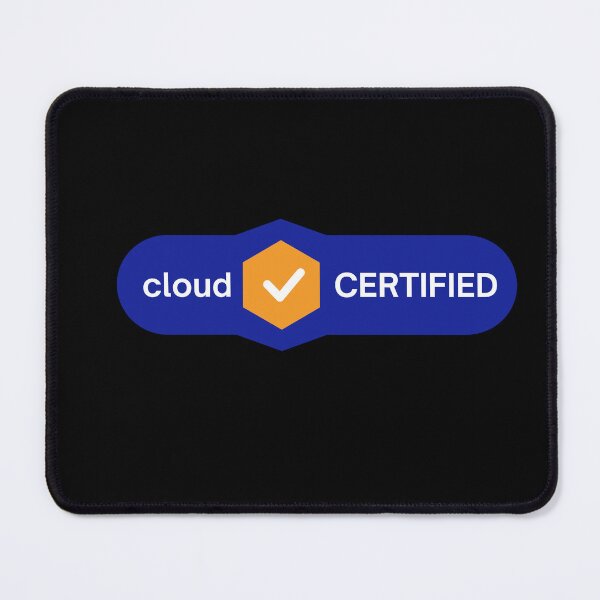 Item preview, Cloud Certified associate badge Design | AWS colors | Stickers, T-Shirts, Mugs, Backpacks, Pins, Notebooks & More designed and sold by I am Certified.