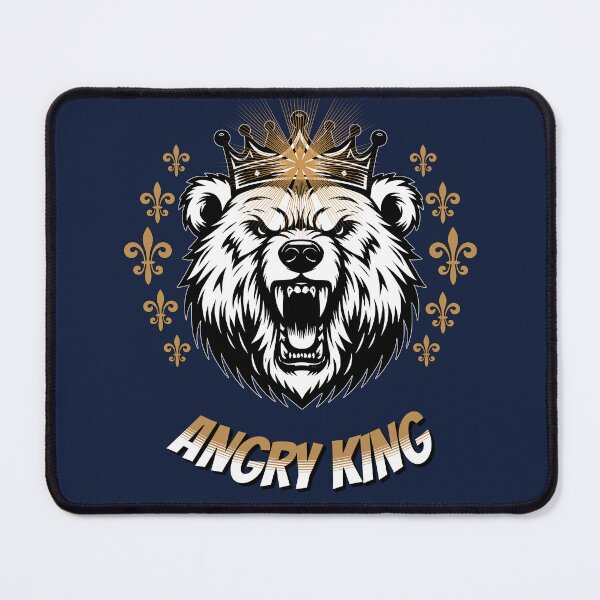 Item preview, Angry King Bear designed and sold by wildforcedesign.