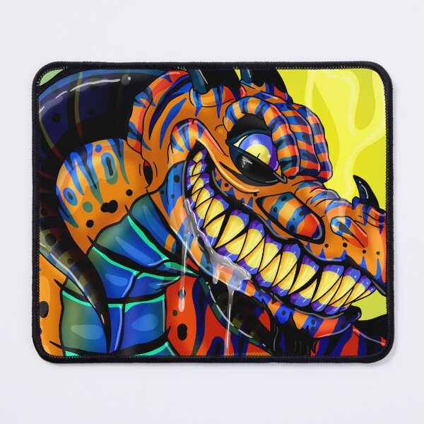 Item preview, Colorful Cool Orange Blue Dragon that Smiles designed and sold by ShopSpectacular.