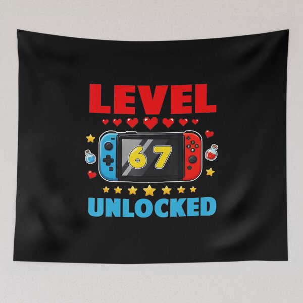 Item preview, Level 67 Unlocked Gamer Graphic Birthday  designed and sold by FGTV2021.