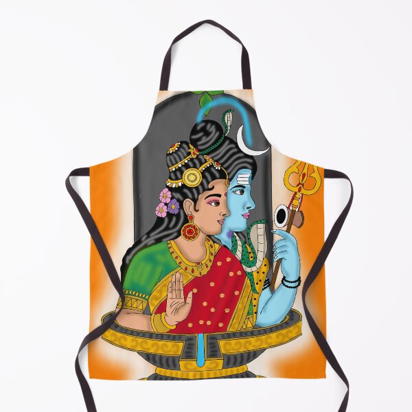 Item preview, Shiva Shakti Sacred Artwork – Hindu Mythological Couple Illustration designed and sold by Harshit_Digital_Arts.