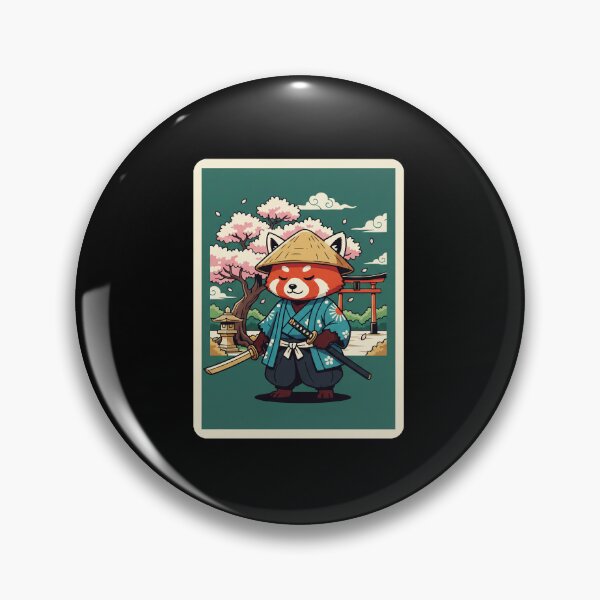 Item preview, Samurai Red Panda Under Sakura Garden designed and sold by JordynLadukeg65.