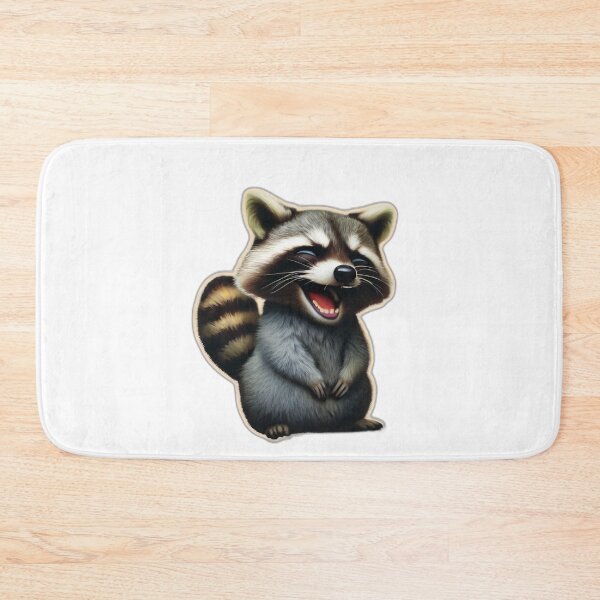 Item preview, Cute Laughing Raccoon Animal designed and sold by Lellenatavarez.