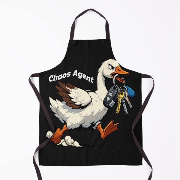 Item preview, Disruptive Goose Running with Keys Cartoon designed and sold by Tsugraf Designs.