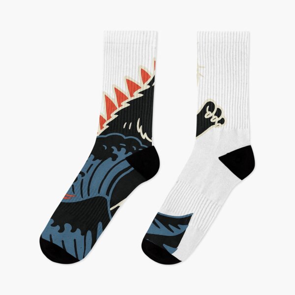 Artikelvorschau, Catzilla Great Wave – Desain Kucing Kaiju Japanisch mit Katakana (Kyattojira) entworfen und verkauft von ropexxx.
