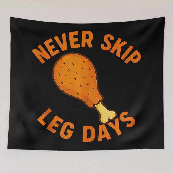 Item preview, Never Skip Leg Days Turkey Drumstick Funny Gym  designed and sold by eliramaison.
