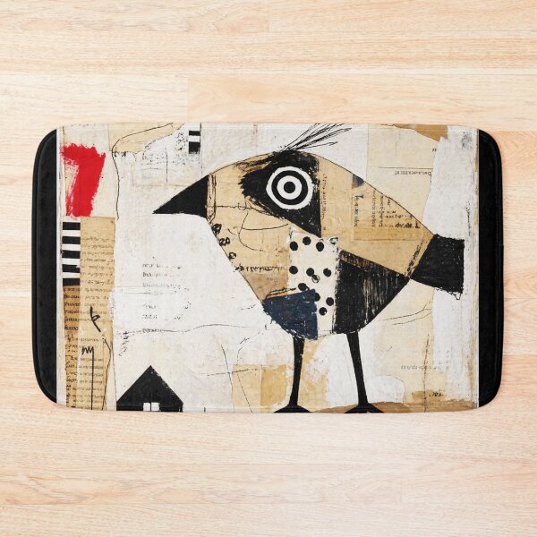 Item preview, Abstract Collage Bird Folk Print designed and sold by Modaozushi216.