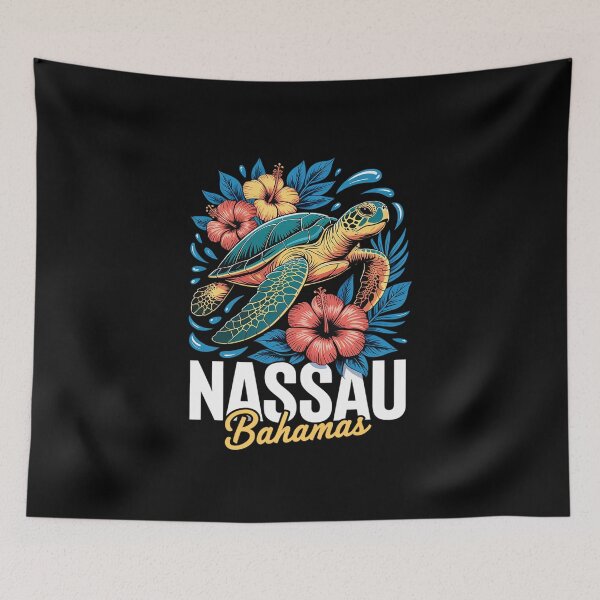 Item preview, Nassau Bahamas Sea Turtle Diving Surfer Souvenir designed and sold by fferomananul.