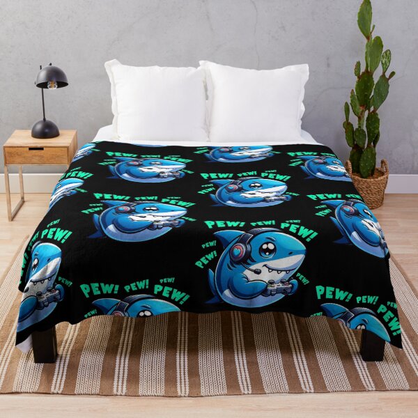 Item preview, Funny Shark Gamer Videogame Pew Gaming Zoo Boys Girls Kids designed and sold by rafaeltto.