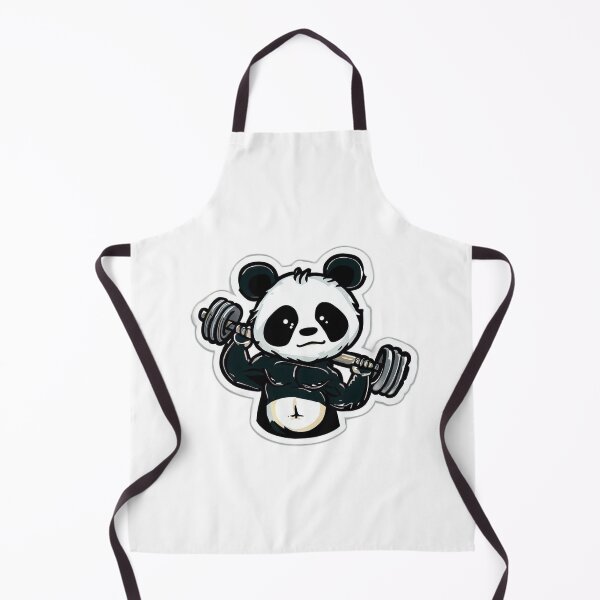 Item preview, Cute Panda Weightlifting Fitness Design designed and sold by Lellenatavarez.