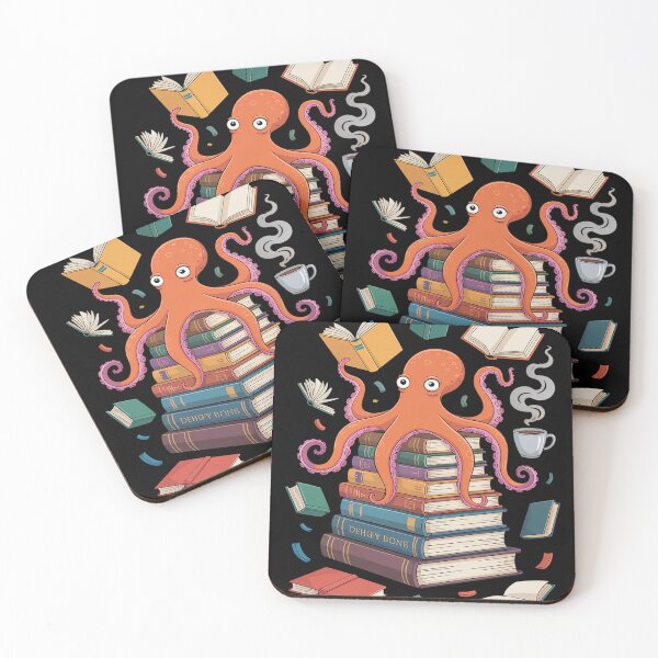 Item preview, Octopus Book Reading Book Reader Ocean Funny Octopus designed and sold by fferomananul.