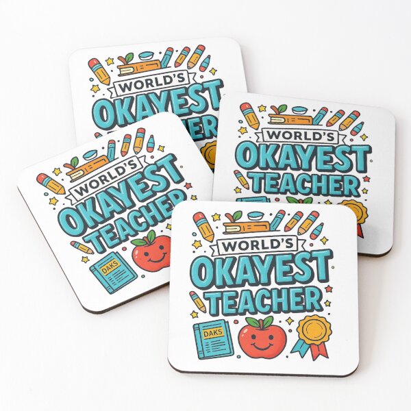 Item preview, World's Okayest Teacher designed and sold by sayitlightly.