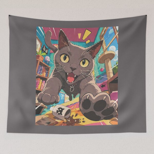 Item preview, Hyperactive cat designed and sold by JaskenWorkshop.