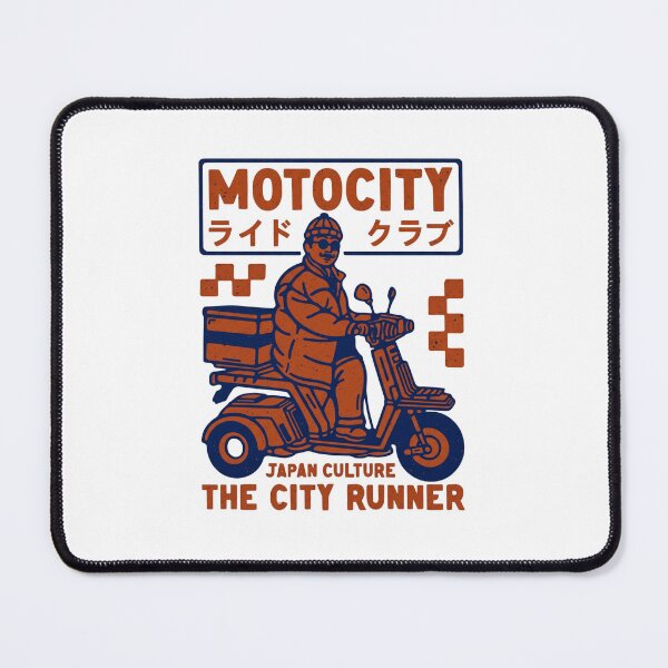 Item preview, Motocity Japan Culture - The City Runner Vintage Scooter Delivery designed and sold by ropexxx.