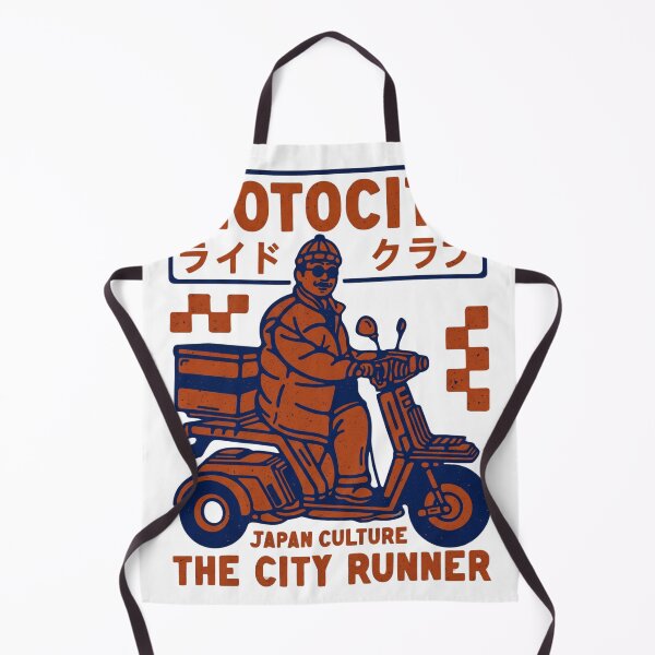 Item preview, Motocity Japan Culture - The City Runner Vintage Scooter Delivery designed and sold by ropexxx.
