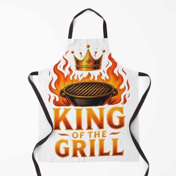 Item preview, King of the Grill BBQ T-Shirt Design designed and sold by Hansonq.