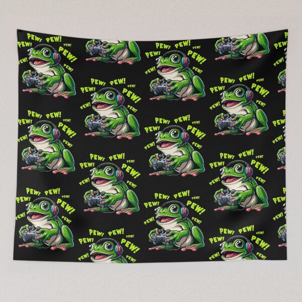 Item preview, Funny Frog Gamer Videogame Pew Gaming Zoo Boys Girls Kids designed and sold by rafaeltto.