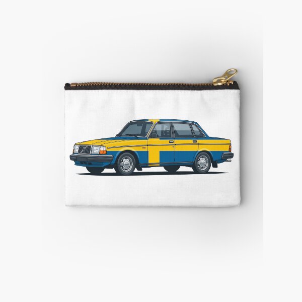 Item preview, 240 Sedan Swedish Flag Livery Classic European Boxy Car designed and sold by Off-Road-Zone.