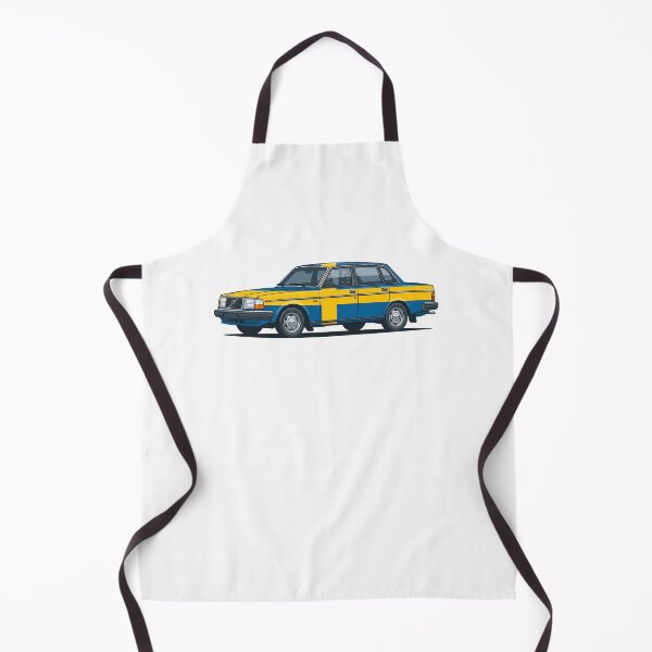 Item preview, 240 Sedan Swedish Flag Livery Classic European Boxy Car designed and sold by Off-Road-Zone.