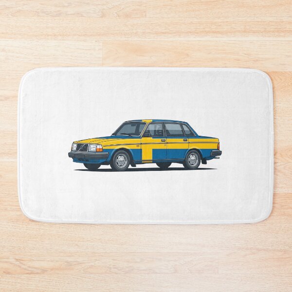 Item preview, 240 Sedan Swedish Flag Livery Classic European Boxy Car designed and sold by Off-Road-Zone.