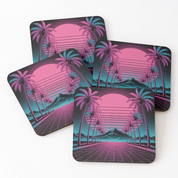 Item preview, Retro 80s Aesthetic Palm Trees Sunset 90s designed and sold by fferomananul.