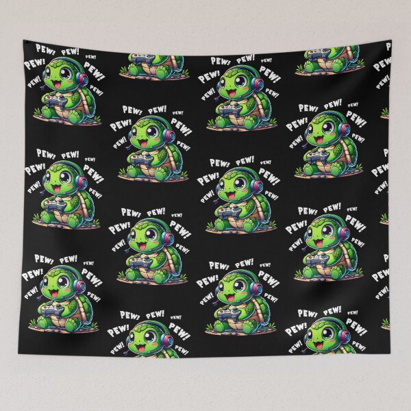Item preview, Funny Turtle Gamer Videogame Pew Gaming Zoo Boys Girls Kids designed and sold by rafaeltto.