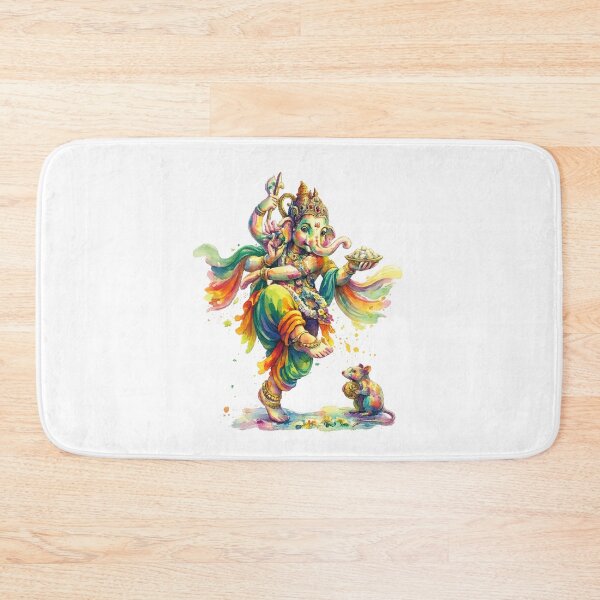Item preview, Ganesha Watercolor Art – Colorful Spiritual Elephant God designed and sold by Ishiki-D.