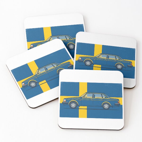 Item preview, 240 Sedan Swedish Flag Profile Classic Boxy Car designed and sold by Off-Road-Zone.