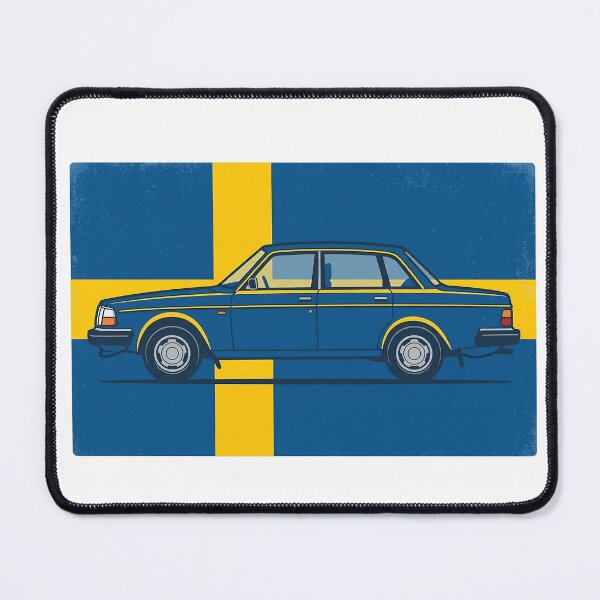Item preview, 240 Sedan Swedish Flag Profile Classic Boxy Car designed and sold by Off-Road-Zone.