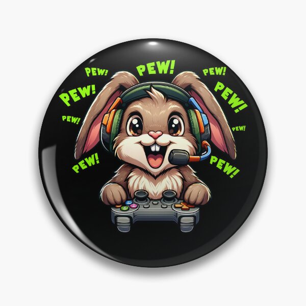 Item preview, Funny Rabbit Bunny Gamer Videogame Pew Gaming Zoo Boys Girls Kids designed and sold by rafaeltto.