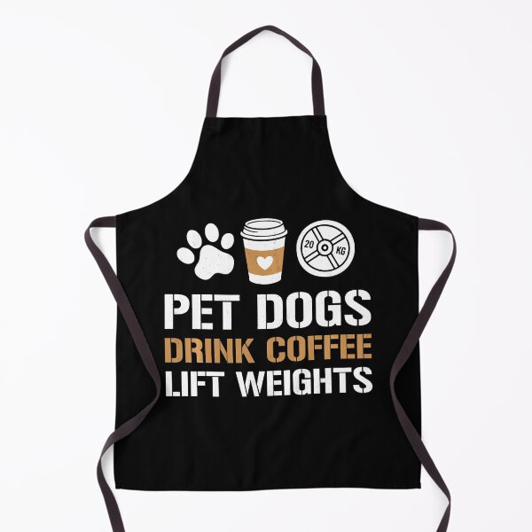 Item preview, Pet Dogs Drink Coffee Lift Weights Gym Humor designed and sold by eliramaison.