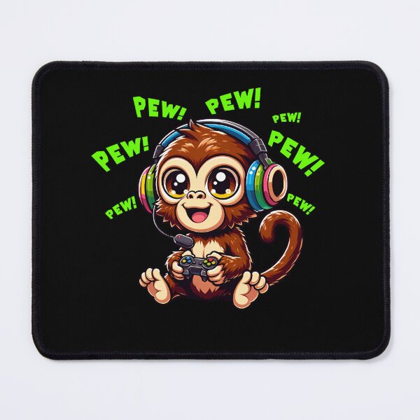 Item preview, Funny Monkey Gamer Videogame Pew Gaming Zoo Boys Girls Kids designed and sold by rafaeltto.