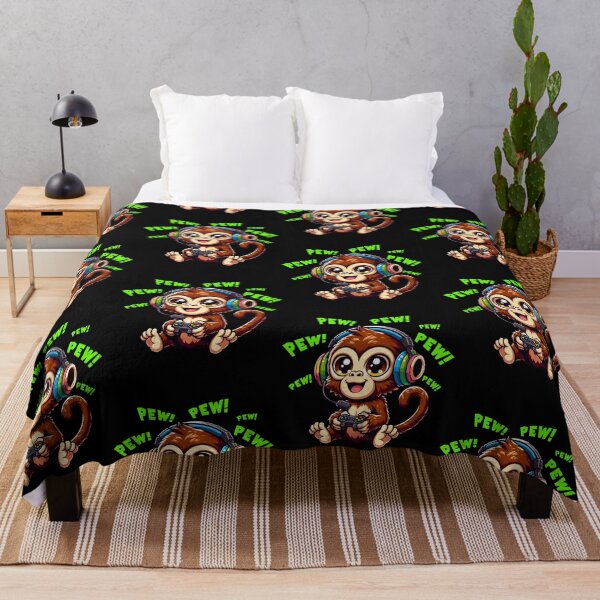 Item preview, Funny Monkey Gamer Videogame Pew Gaming Zoo Boys Girls Kids designed and sold by rafaeltto.