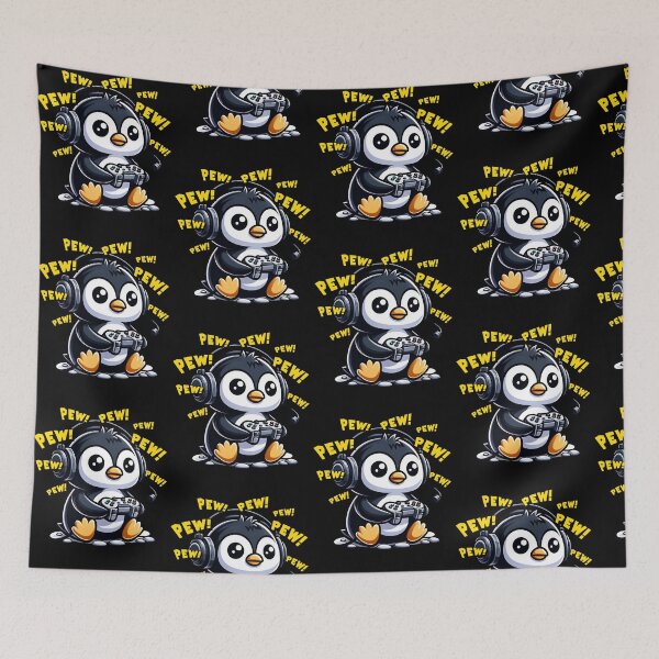 Item preview, Funny Penguin Gamer Videogame Pew Gaming Zoo Boys Girls Kids designed and sold by rafaeltto.