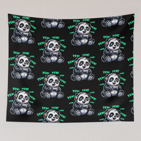 Item preview, Funny Panda Gamer Videogame Pew Gaming Zoo Boys Girls Kids designed and sold by rafaeltto.