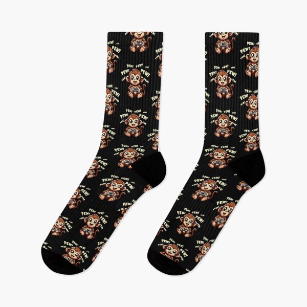 Item preview, Funny Monkey Gamer Videogame Pew Gaming Zoo Boys Girls Kids designed and sold by rafaeltto.
