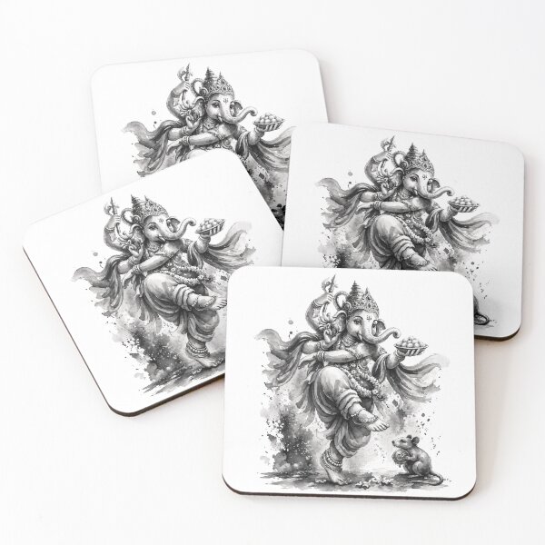 Item preview, Ganesha Black and White – Minimal Spiritual Elephant God Design designed and sold by Ishiki-D.